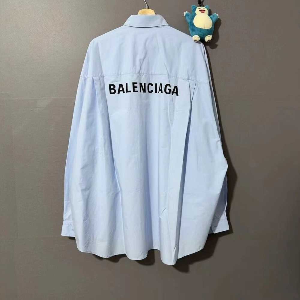 Balenciaga BALENCIAGA REAR LOGO BUTTON DOWN LONG … - image 2
