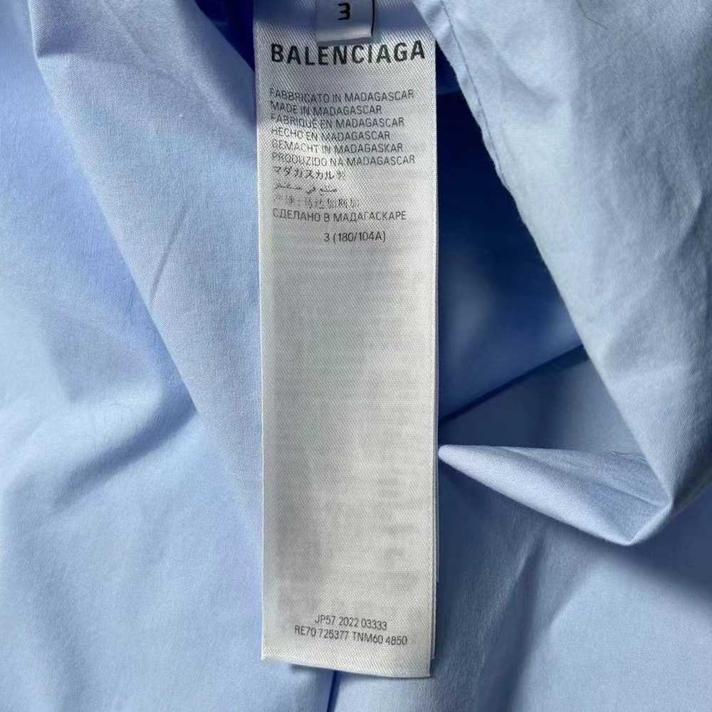 Balenciaga BALENCIAGA REAR LOGO BUTTON DOWN LONG … - image 7
