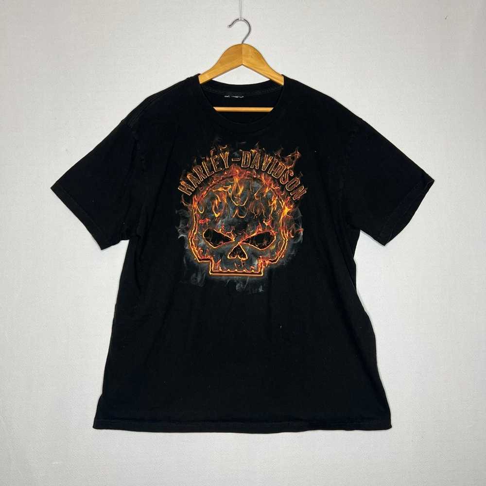 Harley Davidson Flame Skull Biker Arizon Mother R… - image 1