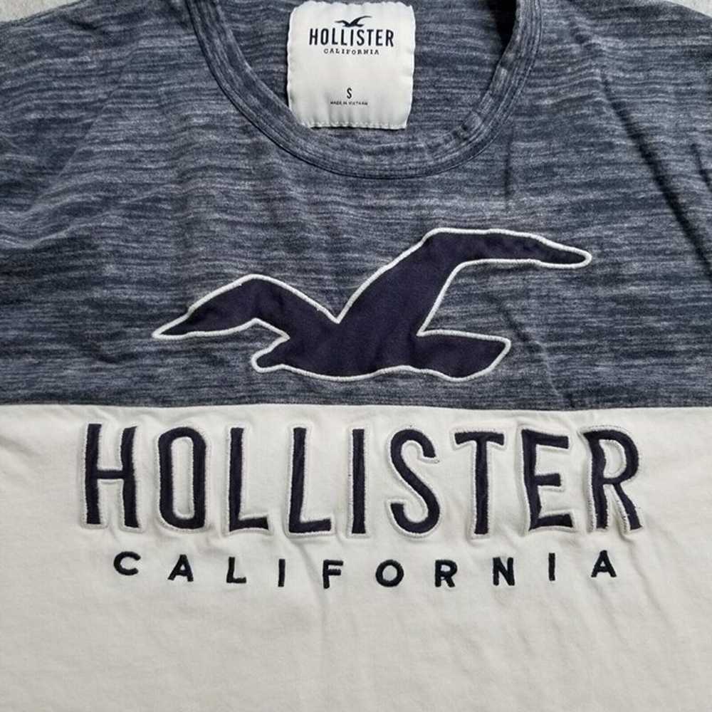 Hollister Shirt Mens Small White Short Sleeve Cre… - image 4