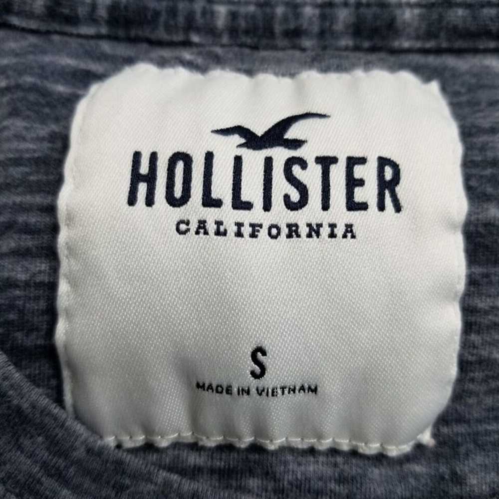Hollister Shirt Mens Small White Short Sleeve Cre… - image 6