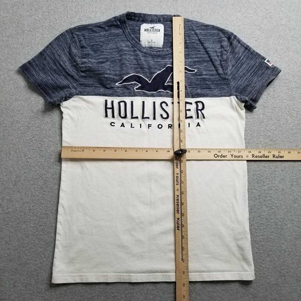 Hollister Shirt Mens Small White Short Sleeve Cre… - image 8