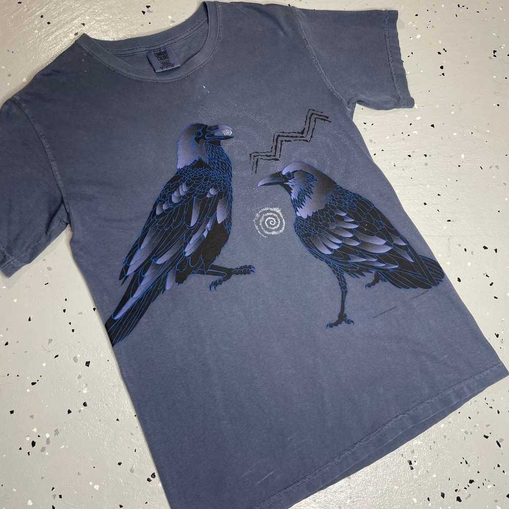 Comfort Colors Bird / Swirl T-Shirt Adult Size Sm… - image 2