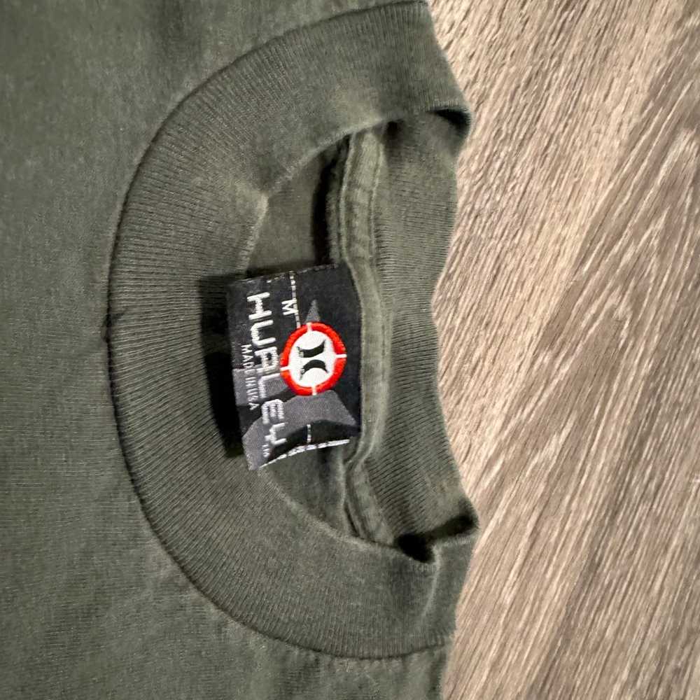 Vintage Long Sleeve Hurley Shirt Medium Green Y2K - image 3