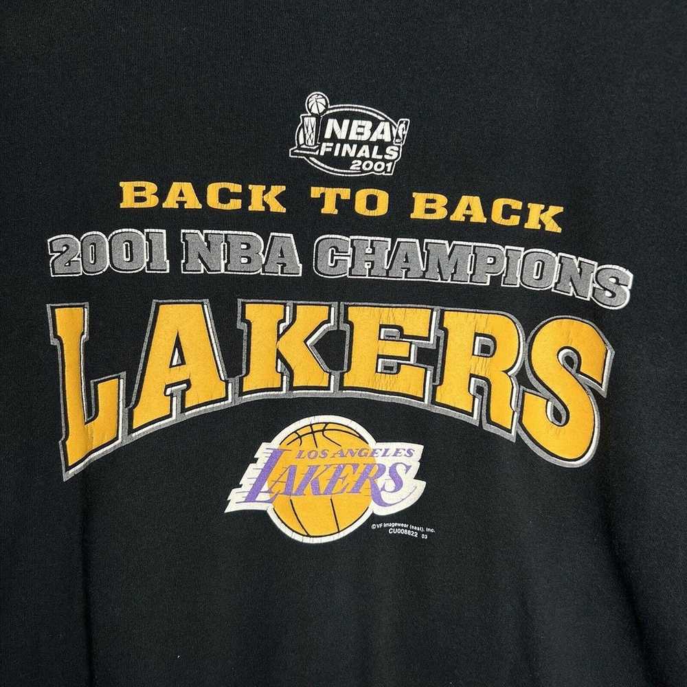 Vintage 2001 Back To Back LA Lakers NBA Finals Ch… - image 2