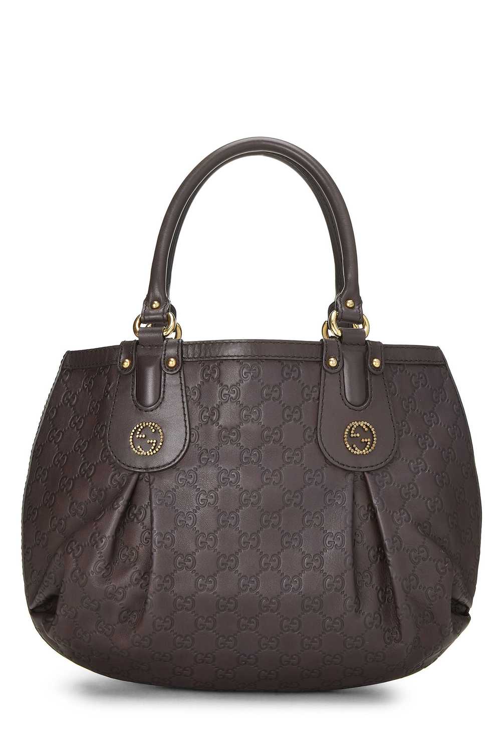 Brown Guccissima Beaded Studded Handbag - image 1