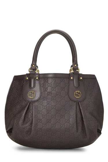 Brown Guccissima Beaded Studded Handbag