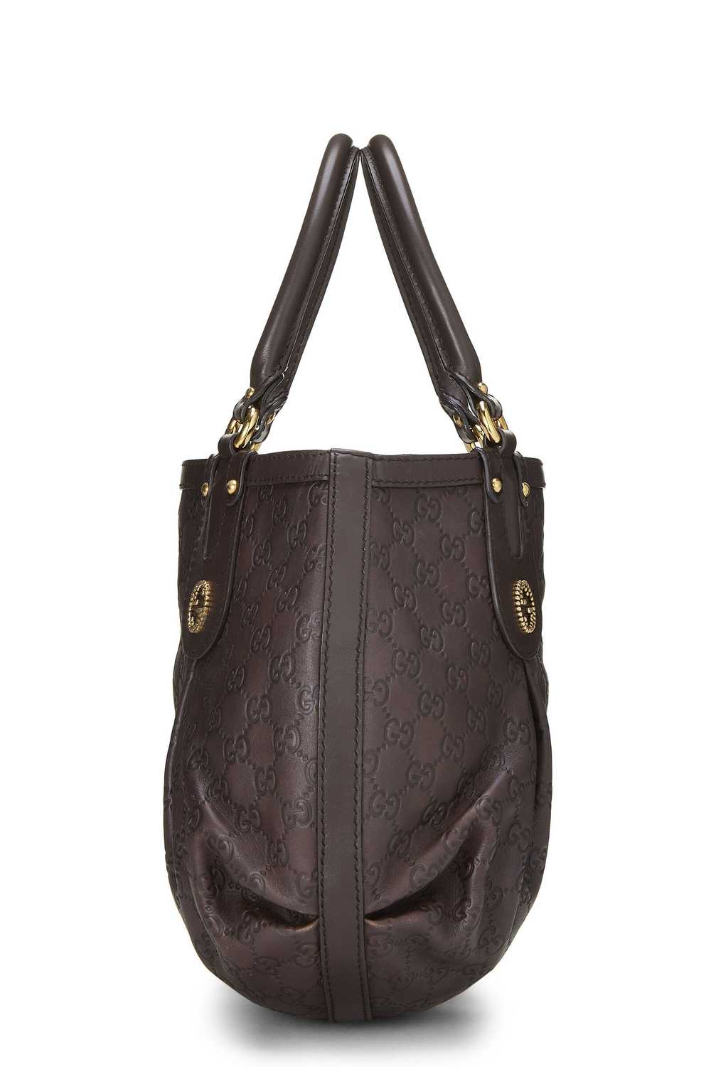 Brown Guccissima Beaded Studded Handbag - image 3