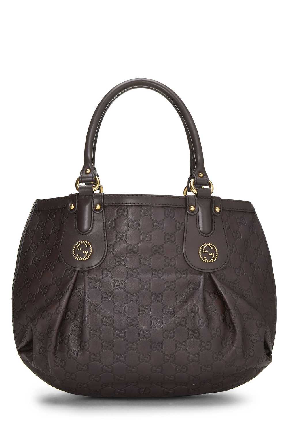 Brown Guccissima Beaded Studded Handbag - image 4