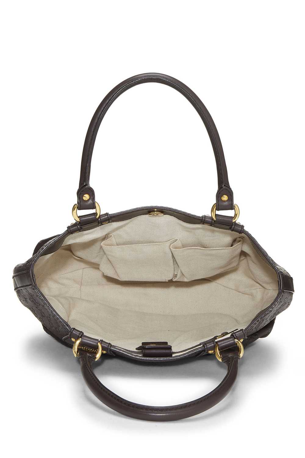 Brown Guccissima Beaded Studded Handbag - image 6