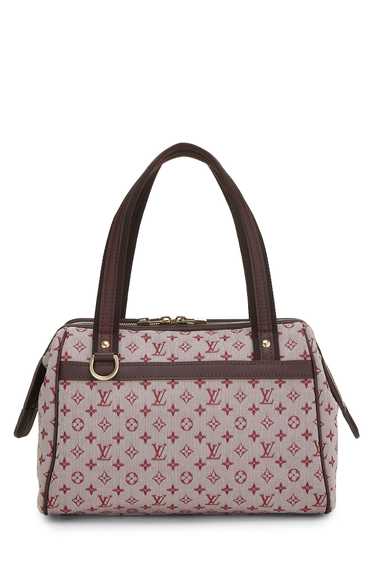 Burgundy Monogram Mini Lin Josephine PM