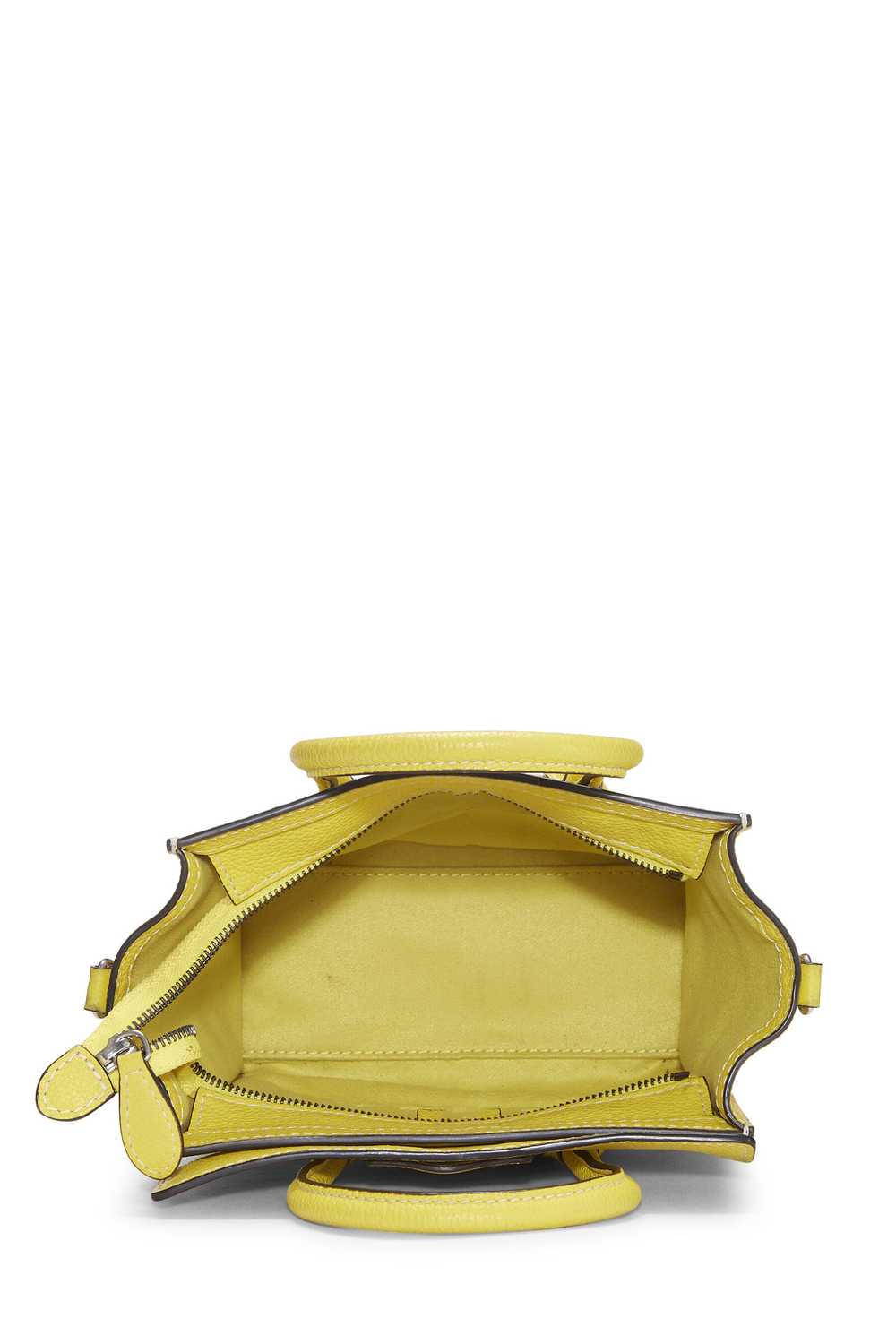 Yellow Drummed Calfskin Luggage Nano - image 6