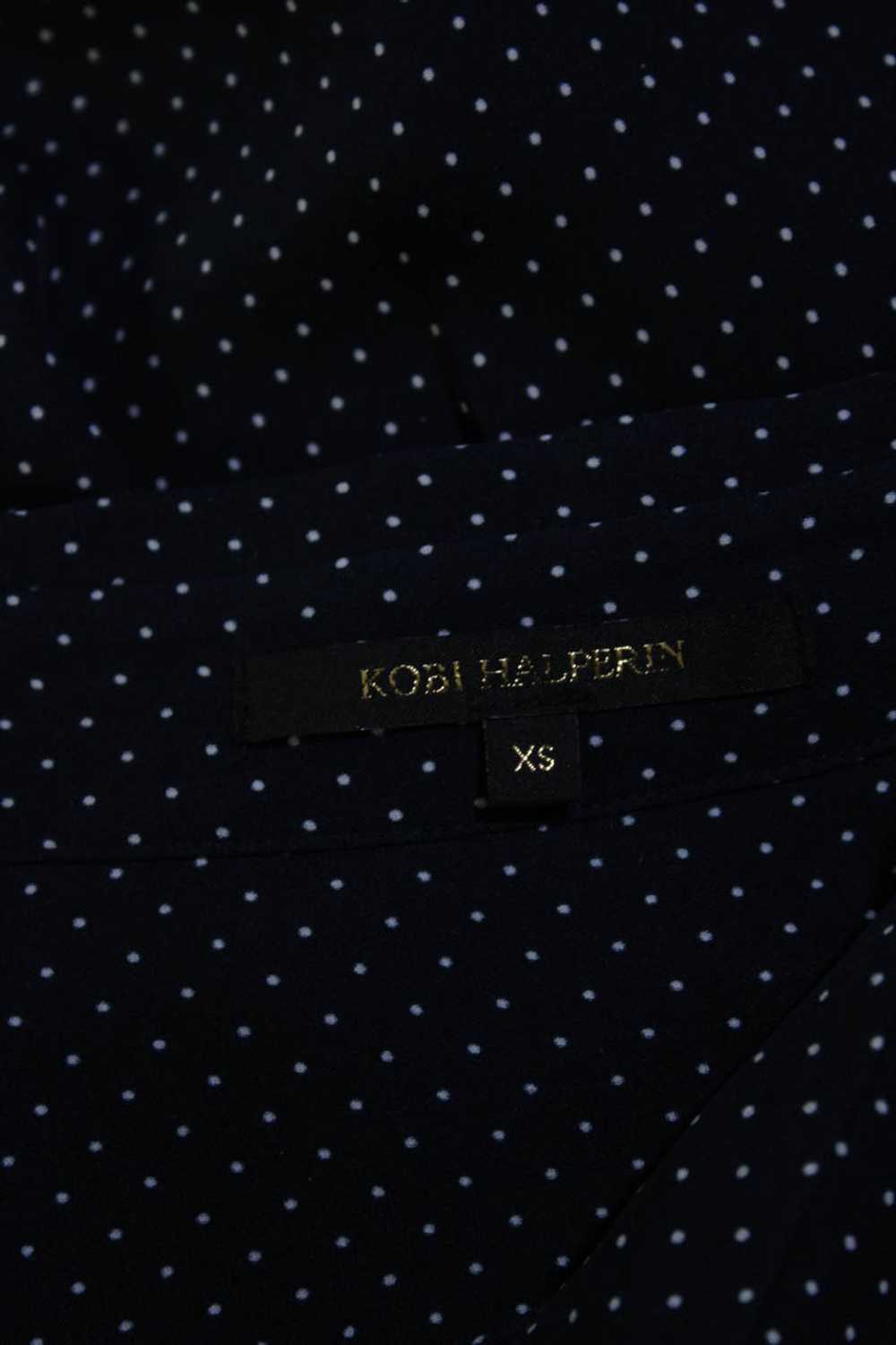 Kobi Halperin Womens Silk Polka Dot Button Down B… - image 6