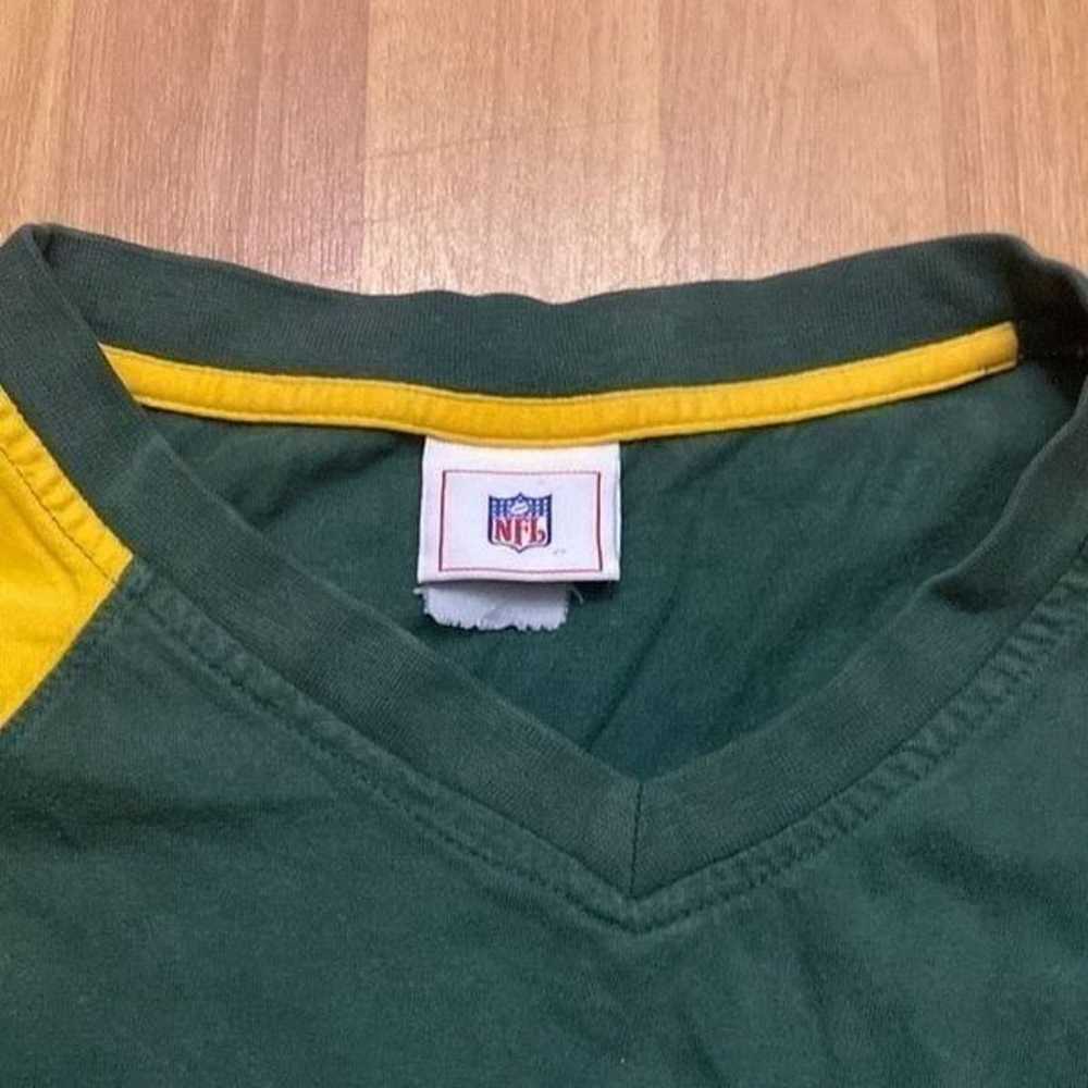 Vintage NFL Green Bay Packers Green & Yellow Long… - image 3