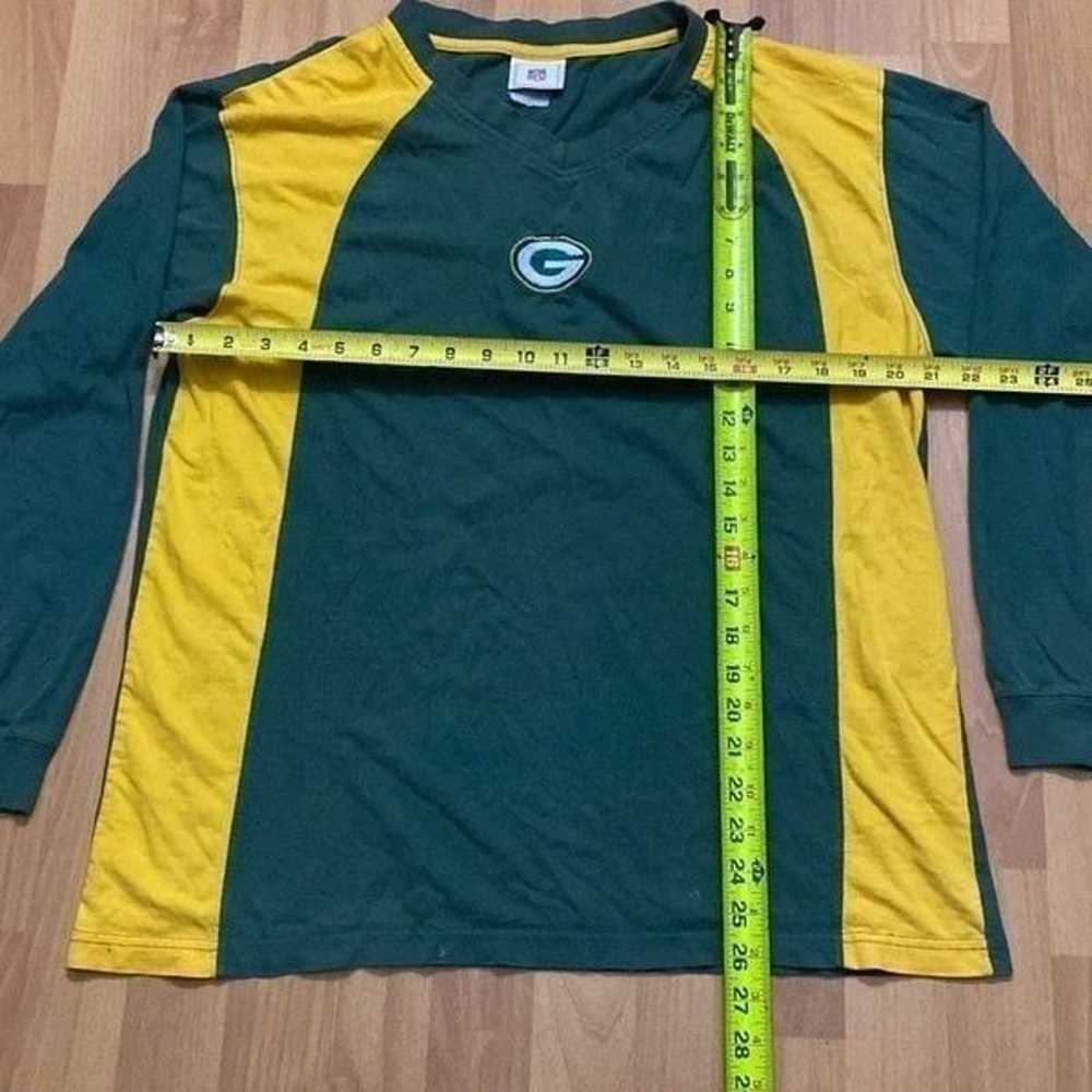 Vintage NFL Green Bay Packers Green & Yellow Long… - image 6