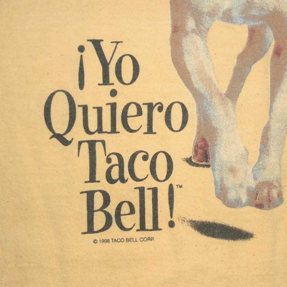 1998 Yo Quiero Taco Bell Chihuahua Dog Shirt Adul… - image 4