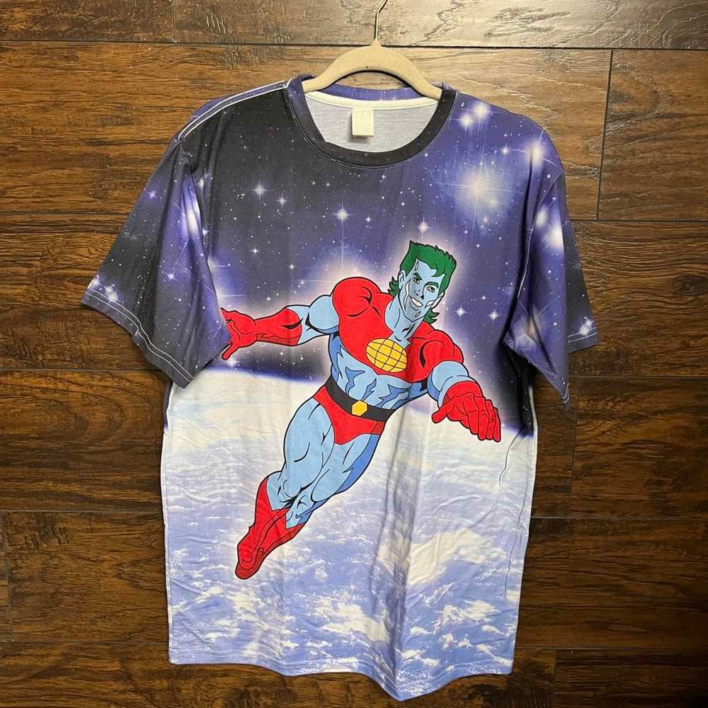 Rare/Vintage Captain Planet Super Hero T-shirt 2 … - image 1
