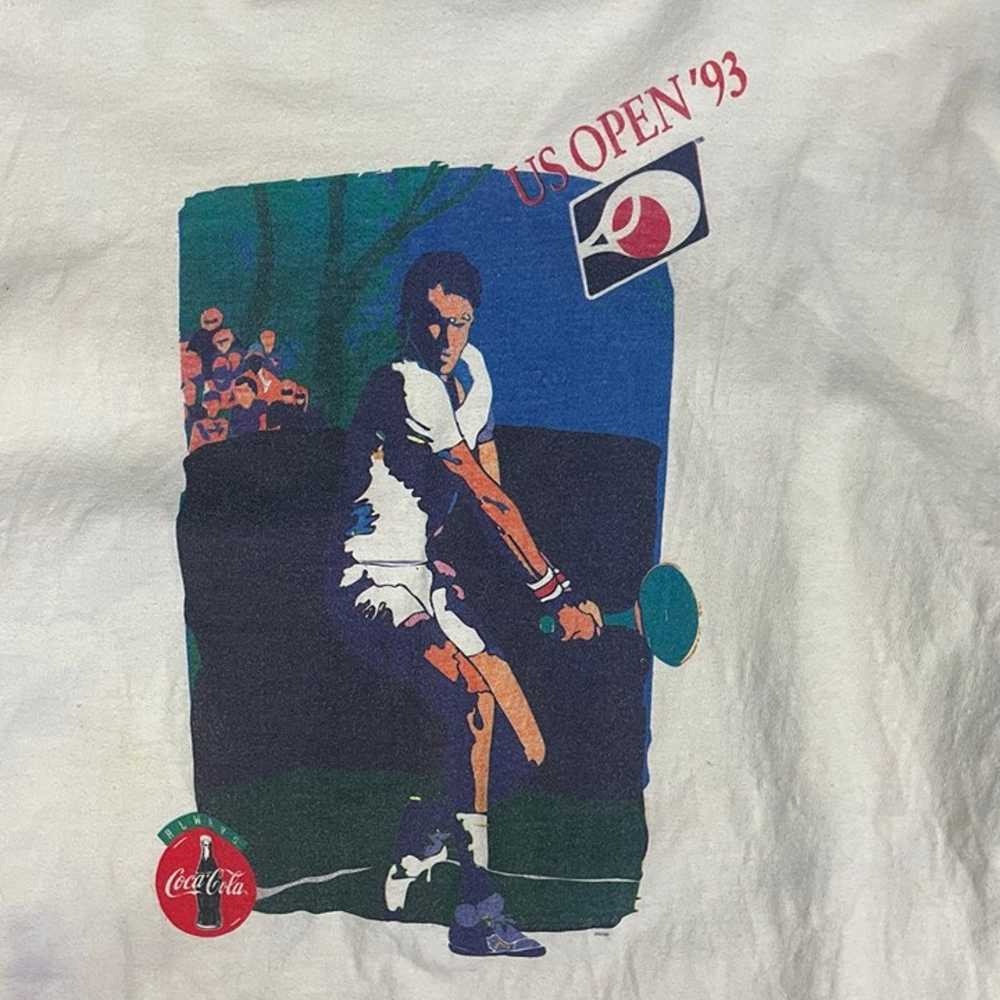 Vintage 1993 US Open Tennis T-Shirt Size XL 90s S… - image 12
