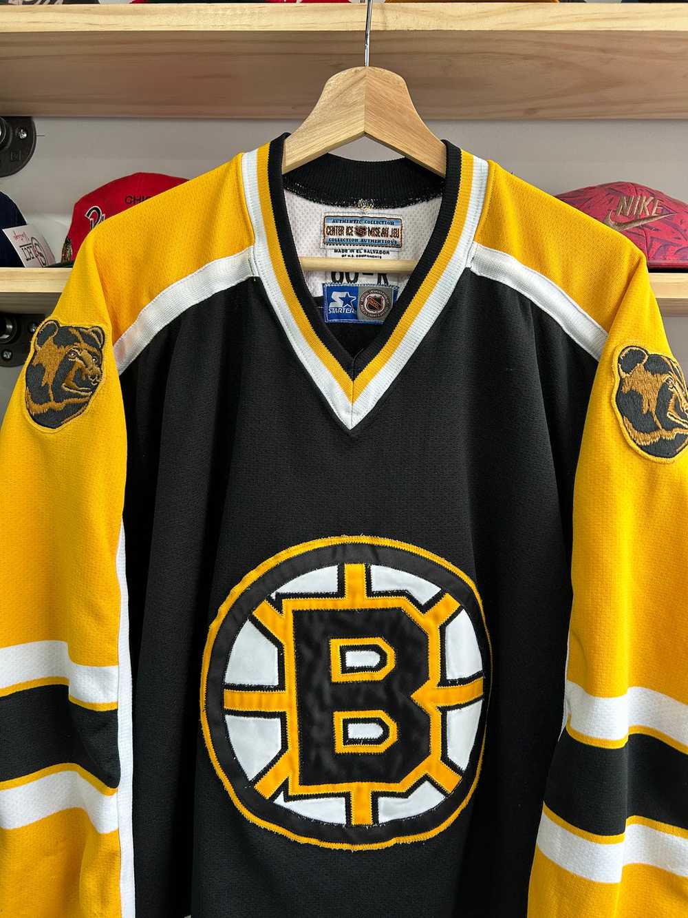 Vintage 90s Starter Boston Bruins Blank On-Ice Au… - image 5