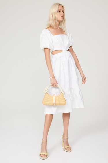 Louna White Cutout Midi Dress