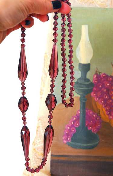 Grape Glass Deco Beads / 1920s