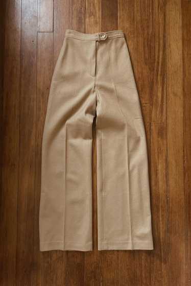 1970's CAMEL WOOL TROUSERS | SIZE 25