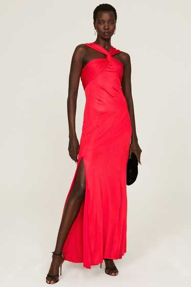 Donna Karan New York Twist Halter Gown