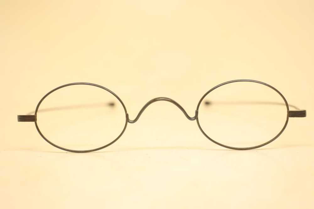 Unused Antique Eyeglass Frames Blue 19th Century … - image 3