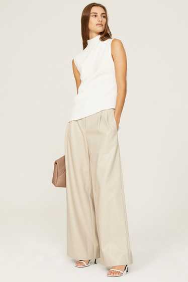 Saunders Collective Wide Leg Faux Leather Pants