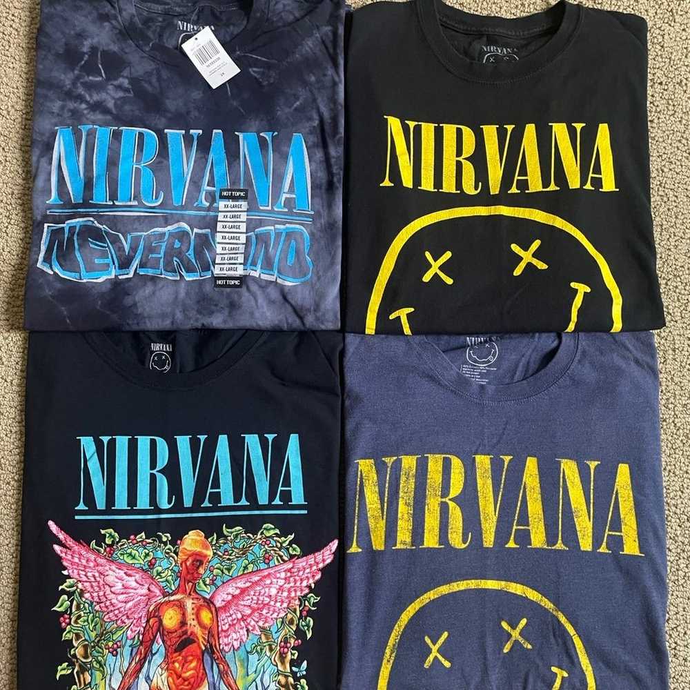 Men’s Nirvana 2XL Band T-Shirt Bundle - image 1