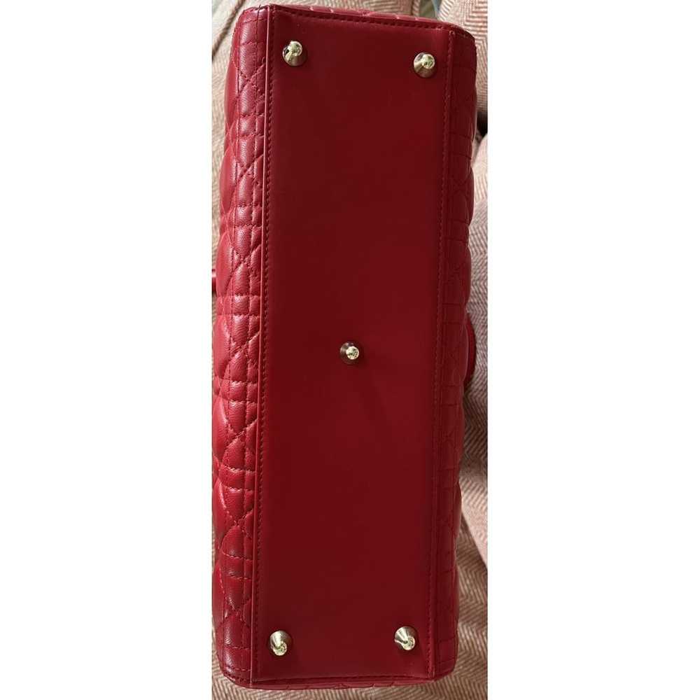 Dior Lady Dior leather handbag - image 3