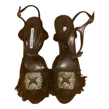 Manolo Blahnik Hangisi cloth heels - image 1