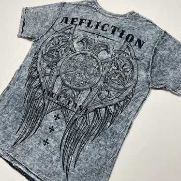 Vintage 00’s Reversible Affliction Tribal T-shirt - image 1