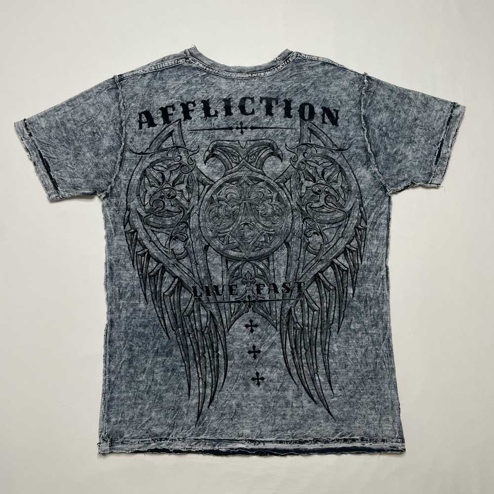 Vintage 00’s Reversible Affliction Tribal T-shirt - image 2