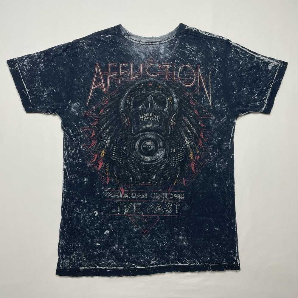 Vintage 00’s Reversible Affliction Tribal T-shirt - image 4