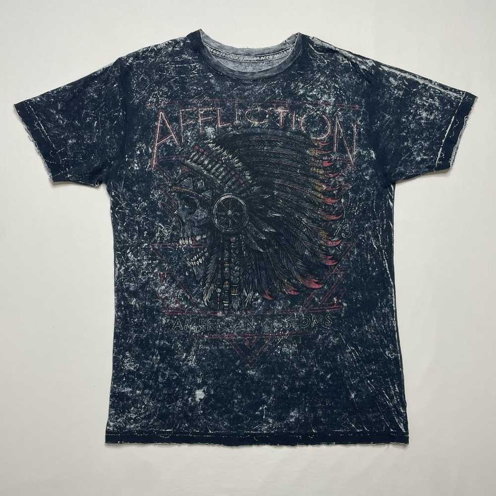 Vintage 00’s Reversible Affliction Tribal T-shirt - image 5