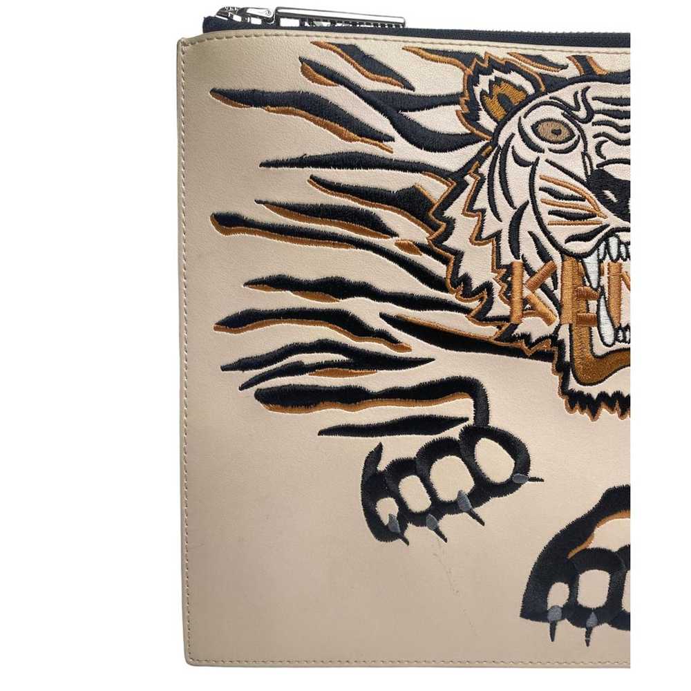 Kenzo Tiger leather clutch bag - image 3