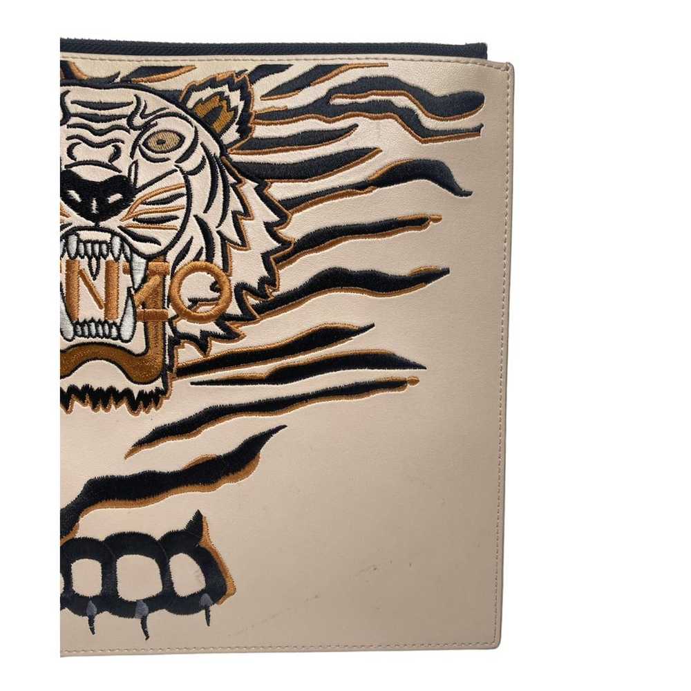 Kenzo Tiger leather clutch bag - image 4