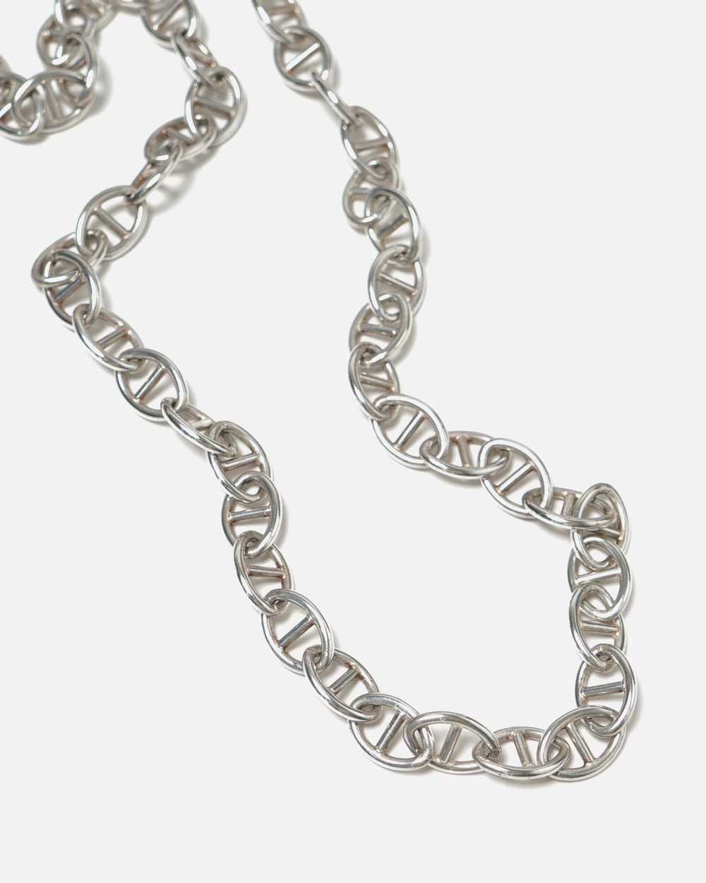 Silver Anchor Chain Necklace - image 1