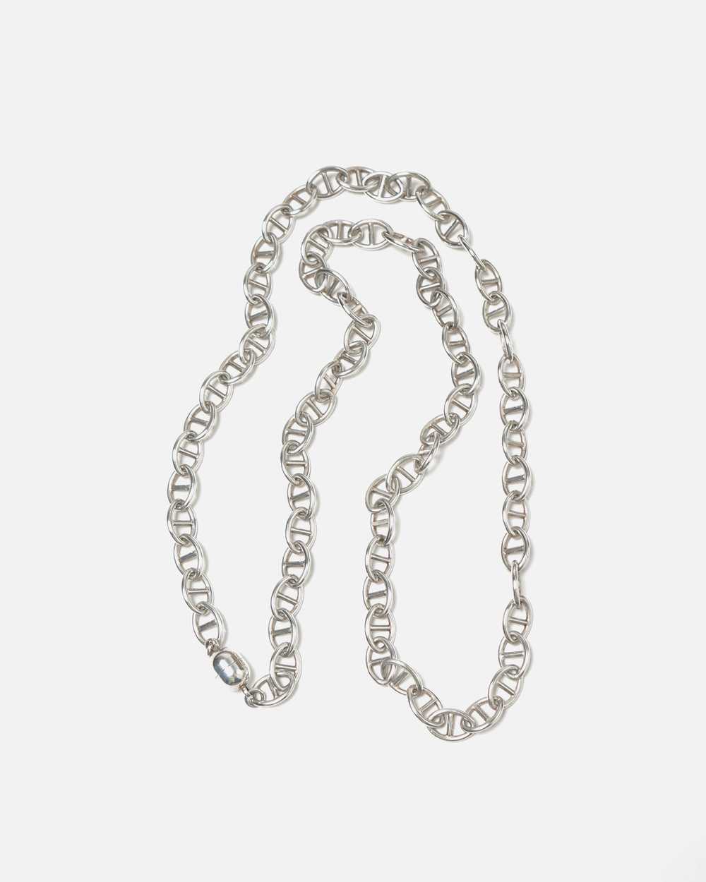 Silver Anchor Chain Necklace - image 4