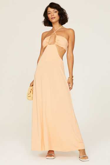 Rosetta Getty Ruched Cutout Gown
