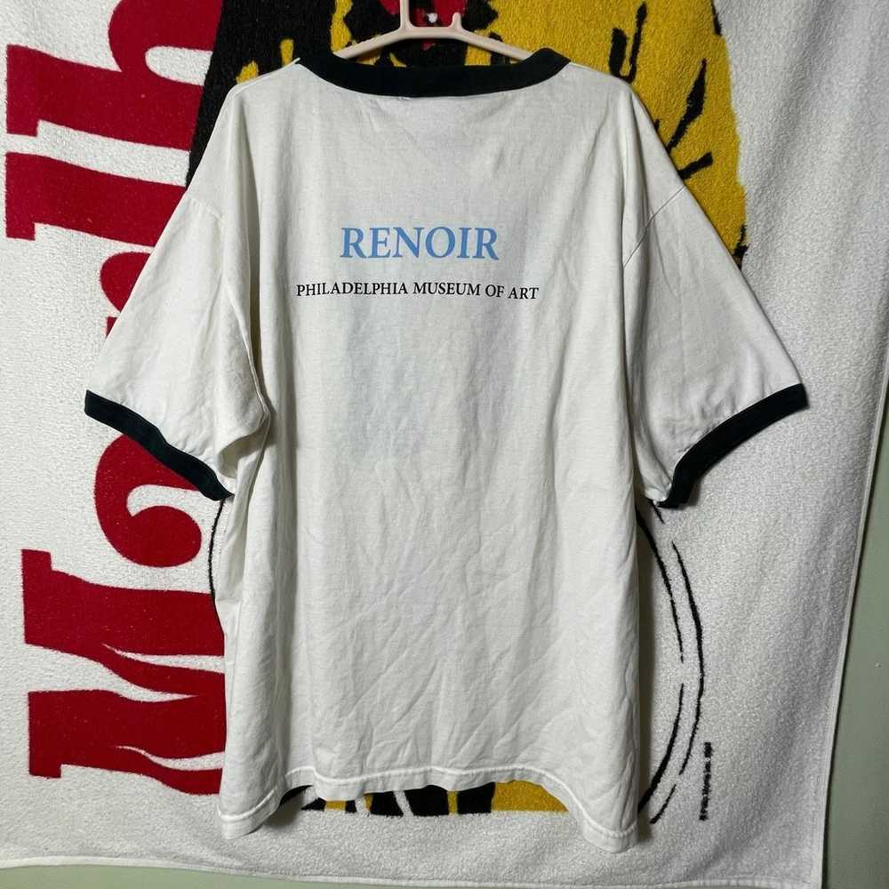 RARE 1990s Renoir Painting Art Tee Shirt Philadel… - image 6