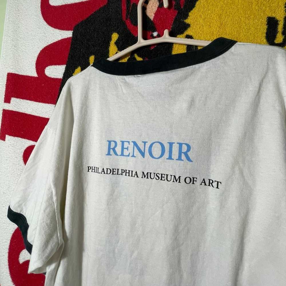 RARE 1990s Renoir Painting Art Tee Shirt Philadel… - image 7