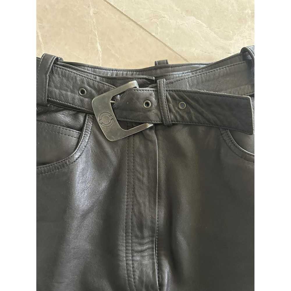 Claude Montana Leather mini skirt - image 5