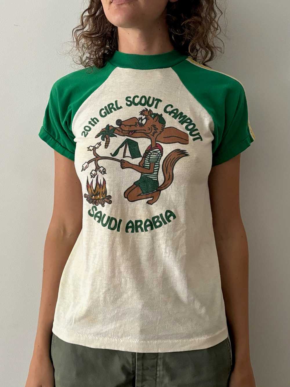Girl Scout Campout Saudi Arabia tee - image 1