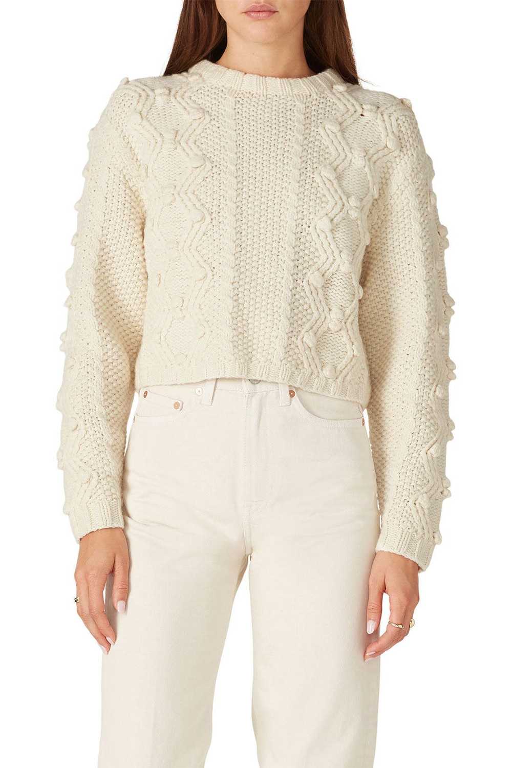 Divine Heritage Cropped Cable-Knit Sweater - image 2