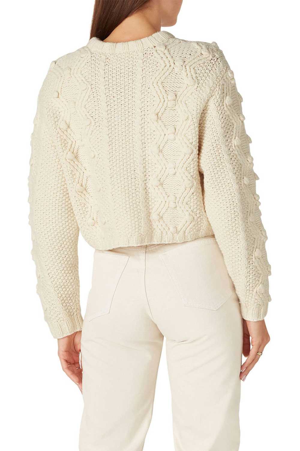 Divine Heritage Cropped Cable-Knit Sweater - image 3