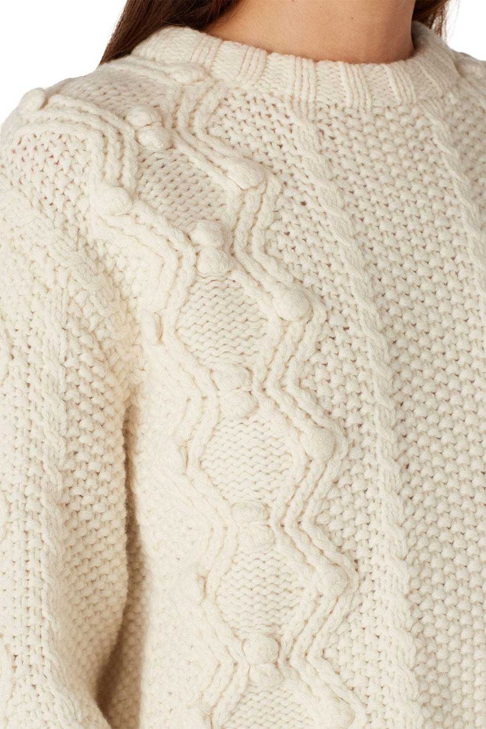 Divine Heritage Cropped Cable-Knit Sweater - image 4