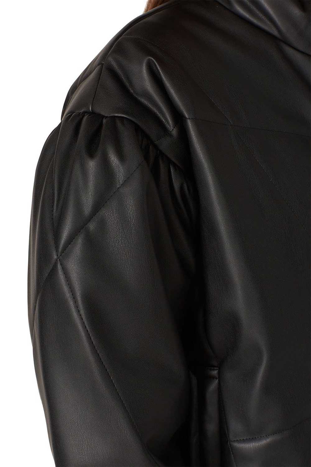 Sea New York Black Faux Leather Puff Jacket - image 5