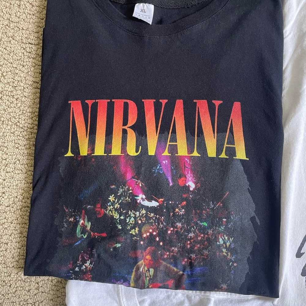 Kurt Cobain Nirvana - Men’s XL Band T-Shirt Bundle - image 2